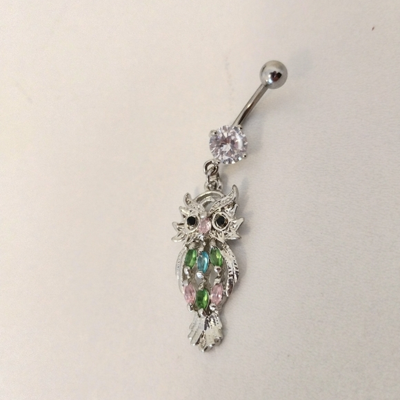 *5 for $20* Owl belly button ring - Picture 3 of 3